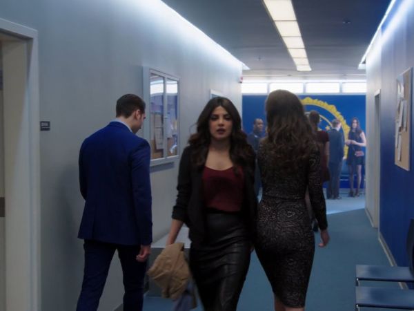 Alex Parrish's Drape Front Blazer and Pencil Skirt on Quantico