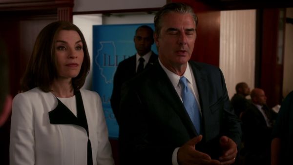 Alicia Florrick's Crepe One Sided Lapel Jacket on The Good Wife