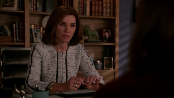 Alicia Florrick's Graphic Tweed Jacket on The Good Wife