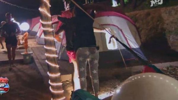 Amélie's Gray Fleece Pants with Print