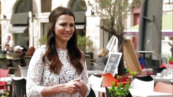 Andi Dorfman's Fancy Faux Suede Pumps on The Bachelorette 