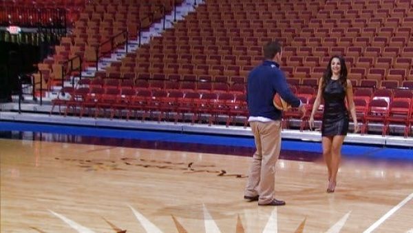 Andi Dorfman's Layne Fitted Leather T Back Dress on The Bachelorette 