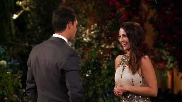 Andi Dorfman's Strapless Sequin Sweetheart Gown on The Bachelorette 