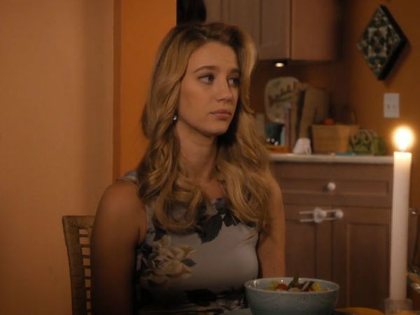 Anezka's Floral Pinny Midi Bodycon Dress on Jane the Virgin