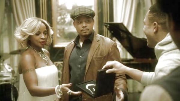 Angie's Strapless Fringe Jumper on Empire