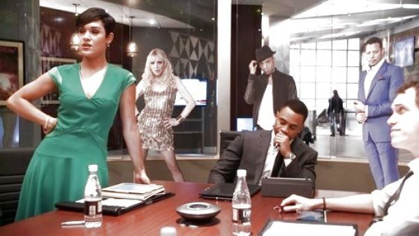 Anika Calhoun's Hira Emerald Fit And Flare Dress on Empire
