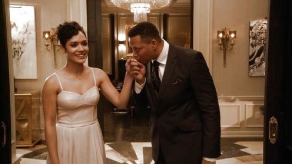 Anika Calhoun's Leandra Faux Leather Dress on Empire