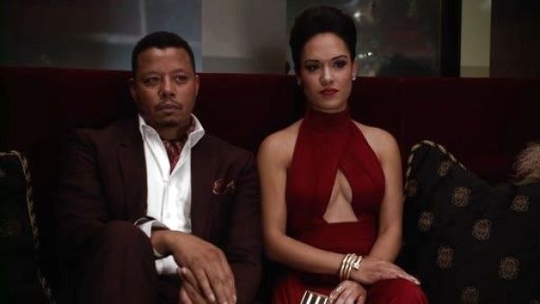 Anika Calhoun's Pleated Cut Out Cross Front Viscose-Blend Dress on Empire