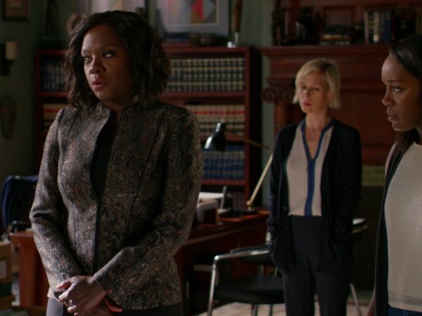 Annalise Keating's Eliza Zip-Front Jacquard Jacket on How to Get Away With Murder