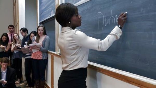 Annalise Keating's Hammered-Silk Shirt on How to Get Away With Murder