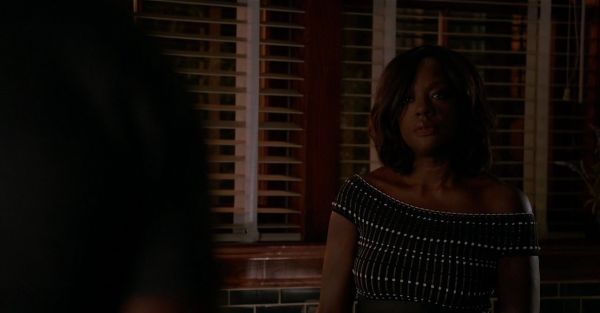 Annalise Keating's Mini Off Shoulder Knit Dress on How to Get Away With Murder