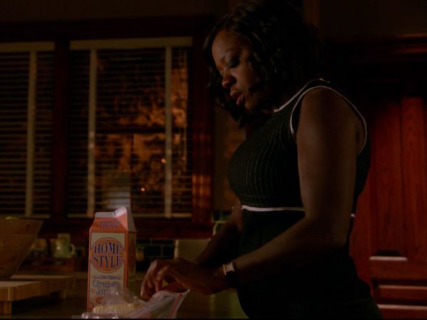Annalise Keating's Mixed Media Sheath Dress on How to Get Away With Murder