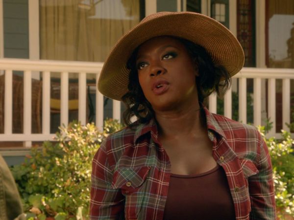 Annalise Keating's Red Plaid Shirt on How To Get Away With Murder