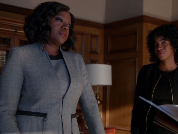Annalise Keating's Wool Peplum Jacket on How to Get Away With Murder
