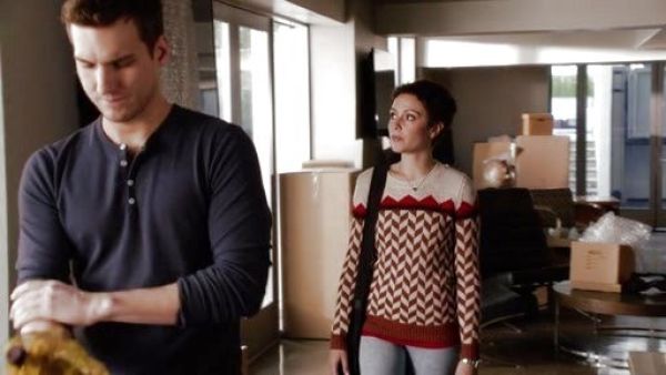 April Carver's Chevron Ski Sweater on Chasing Life