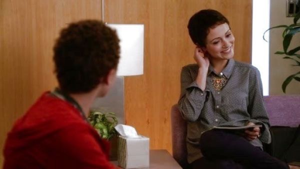 April Carver's New Tailored Dot Shirt on Chasing Life