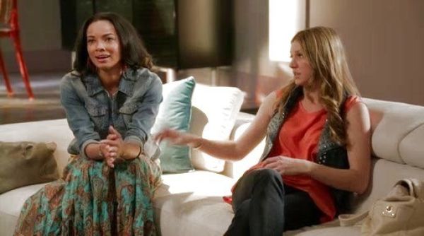 April Malloy's print skirt on Mistresses