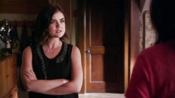 Aria Montgomery's Muscle Tank with Beaded Snake on Pretty Little Liars