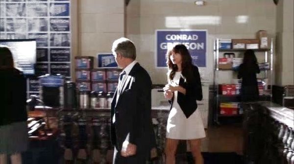 Ashley Davenport's Boatneck Fit & Flare Dress on Revenge