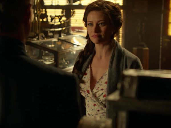 Belle 's Mixed Print Silk Dress on Once Upon A Time 