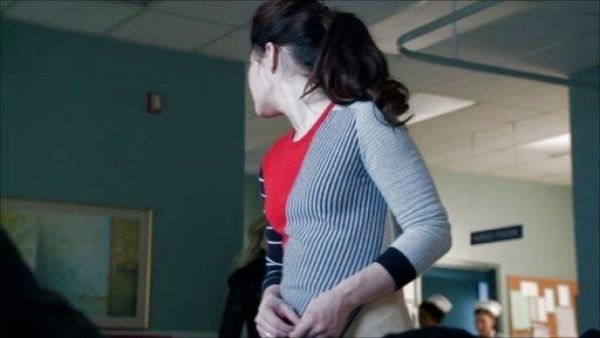 Belle 's Multi Patterned Sweater on Once Upon A Time 