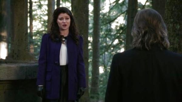 Belle 's Solid Tweed Coat on Once Upon A Time 