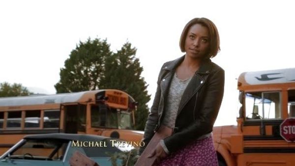 Bonnie Bennett's Pebbled Vegan Leather Jacket on The Vampire Diaries