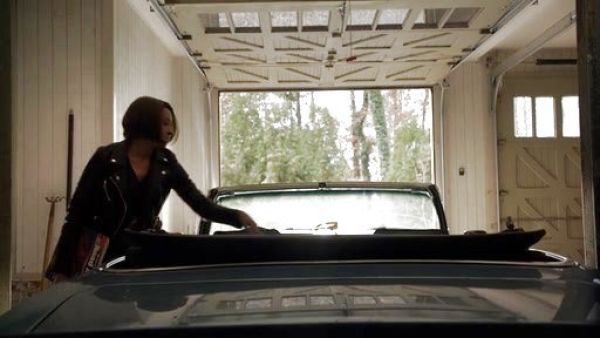 Bonnie Bennett's Pebbled Vegan Leather Jacket on The Vampire Diaries