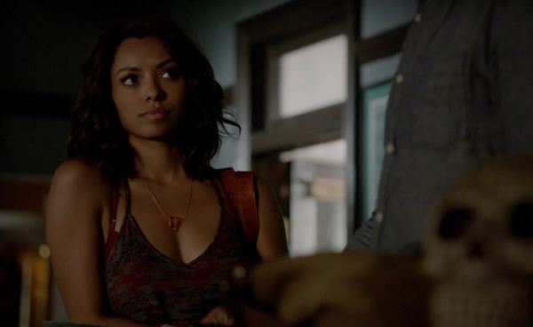 Bonnie Bennett's Printed Lina Racerback Tank Top on The Vampire Diaries