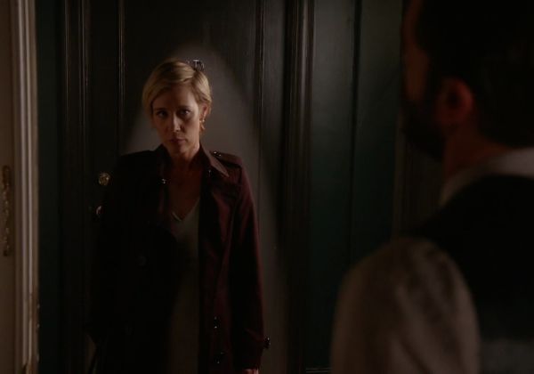 Bonnie Winterbottom's Double-Breasted Wool Trench Coat, Black on How to Get Away With Murder