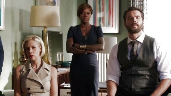 Bonnie Winterbottom's Slvls Society Twill Trench Dress on How to Get Away With Murder