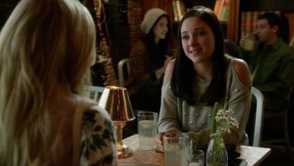 Brenna Carver's Cold Shoulder Studded Sweatshirt on Chasing Life