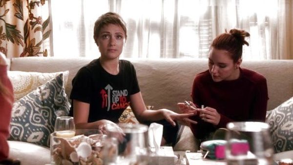 Brenna Carver's DIAGONAL KNIT SWEATER on Chasing Life