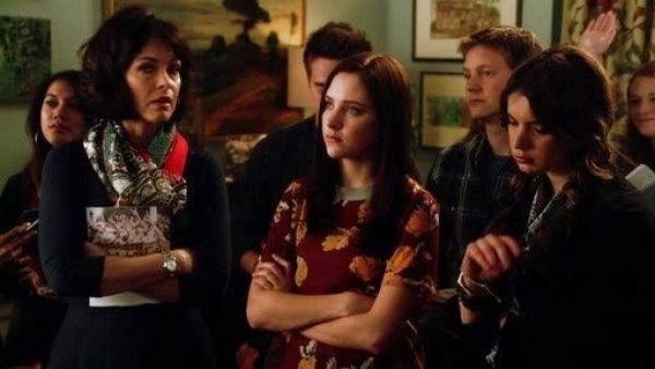 Brenna Carver's Rose Print Blouse on Chasing Life