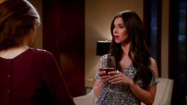 Carmen Luna's Cold-Shoulder Leopard-Print Top on Devious Maids