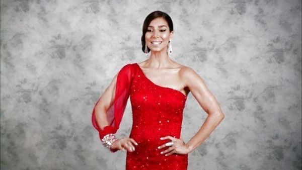 Carmen Luna's One Shoulder Cocktail Dress on Devious Maids