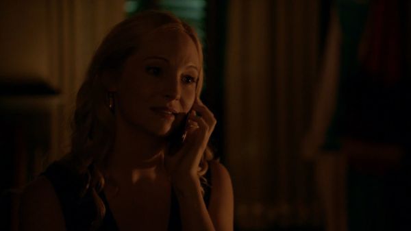Caroline Forbes' Smoky Quartz Trillion Earrings on The Vampire Diaries