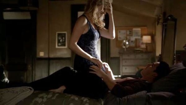 Caroline Forbes's Emilia Peplum Top on The Vampire Diaries