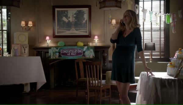 Caroline Forbes's Fara Surplice Dress on The Vampire Diaries