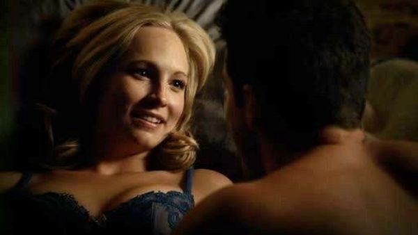 Caroline Forbes's Perfect Coverage Bra in Ink Blot Lace on The Vampire Diaries