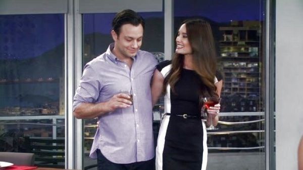 Caroline Huntington's Colorblock Cap-Sleeve Sheath Dress on Young & Hungry
