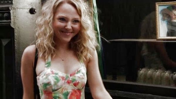 Carrie Bradshaw's Fleur Bustier Flare Dress on The Carrie Diaries