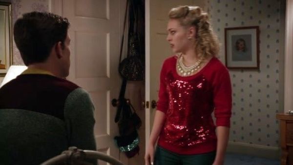 Carrie Bradshaw's French Terry Sequined Sweatshirt on The Carrie Diaries