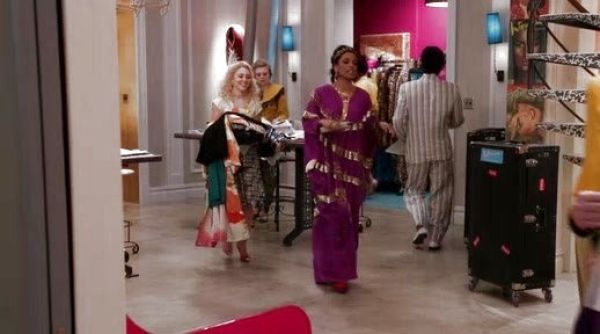 Carrie Bradshaw's Lisa Large Dot Mesh Pump on The Carrie Diaries