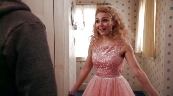Carrie Bradshaw's Sequined Open Back Dress on The Carrie Diaries