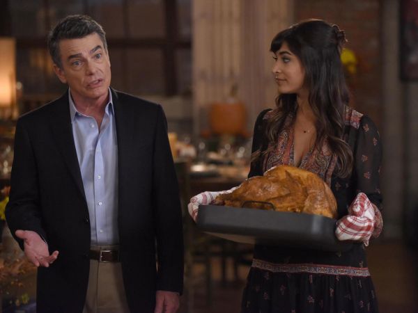 Cece Parekh's Alpina Paisley-Print Silk Georgette Dress, Caviar on New Girl