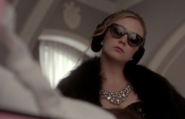 Chanel #3's Plastic Cat Eye Sunglasses (Style #VO2963S) on Scream Queens