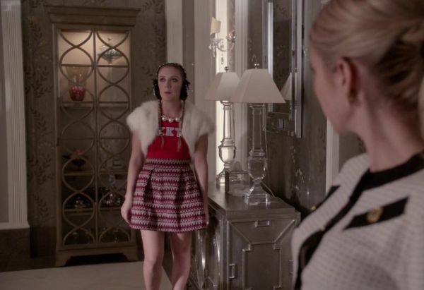 Chanel #3's Textured Skirt on Scream Queens