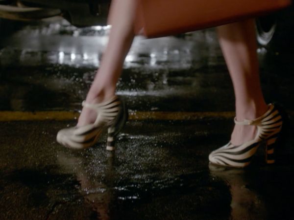 Chanel Oberlin's 'Lesley' Zebra Stripe Pump (Women) on Scream Queens