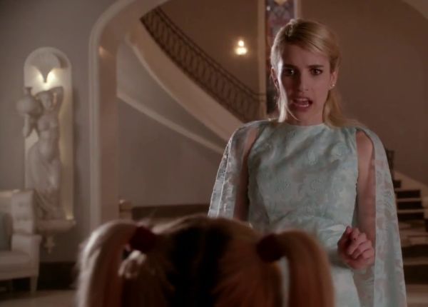 Chanel Oberlin's Spring 2015 Paisley Dress with Cape on Scream Queens